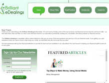 Tablet Screenshot of brilliantedealings.com